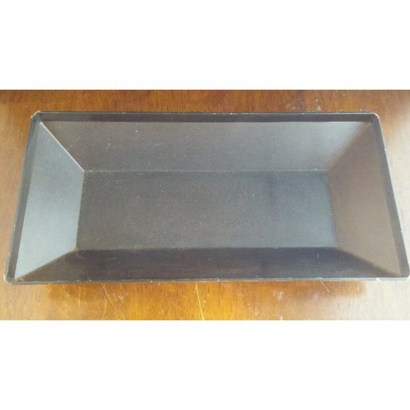 Tupperware Get Togethers Buffet Tray Server 1380 & Cover Lid 1381 Black Acrylic - Picture 3 of 3